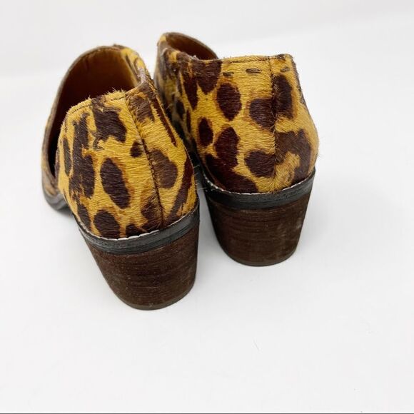 Zodiac Maddie Calf Hair Cheetah Booties Slip On 6 - Picture 6 of 9